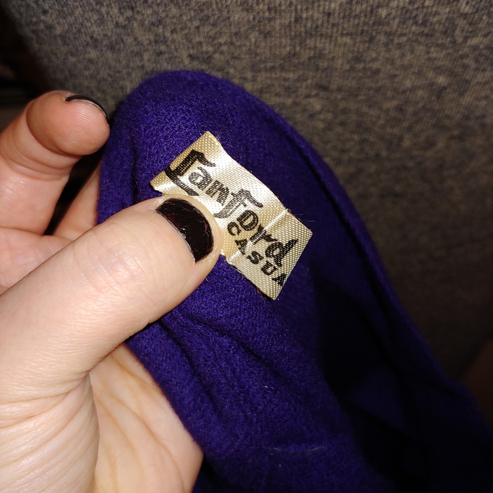 Vintage Warm Wool A Line Midi Skirt - Picture 5 of 5